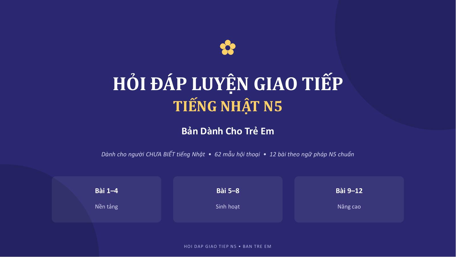 Hỏi Đáp Giao Tiếp N5 — Trẻ Em