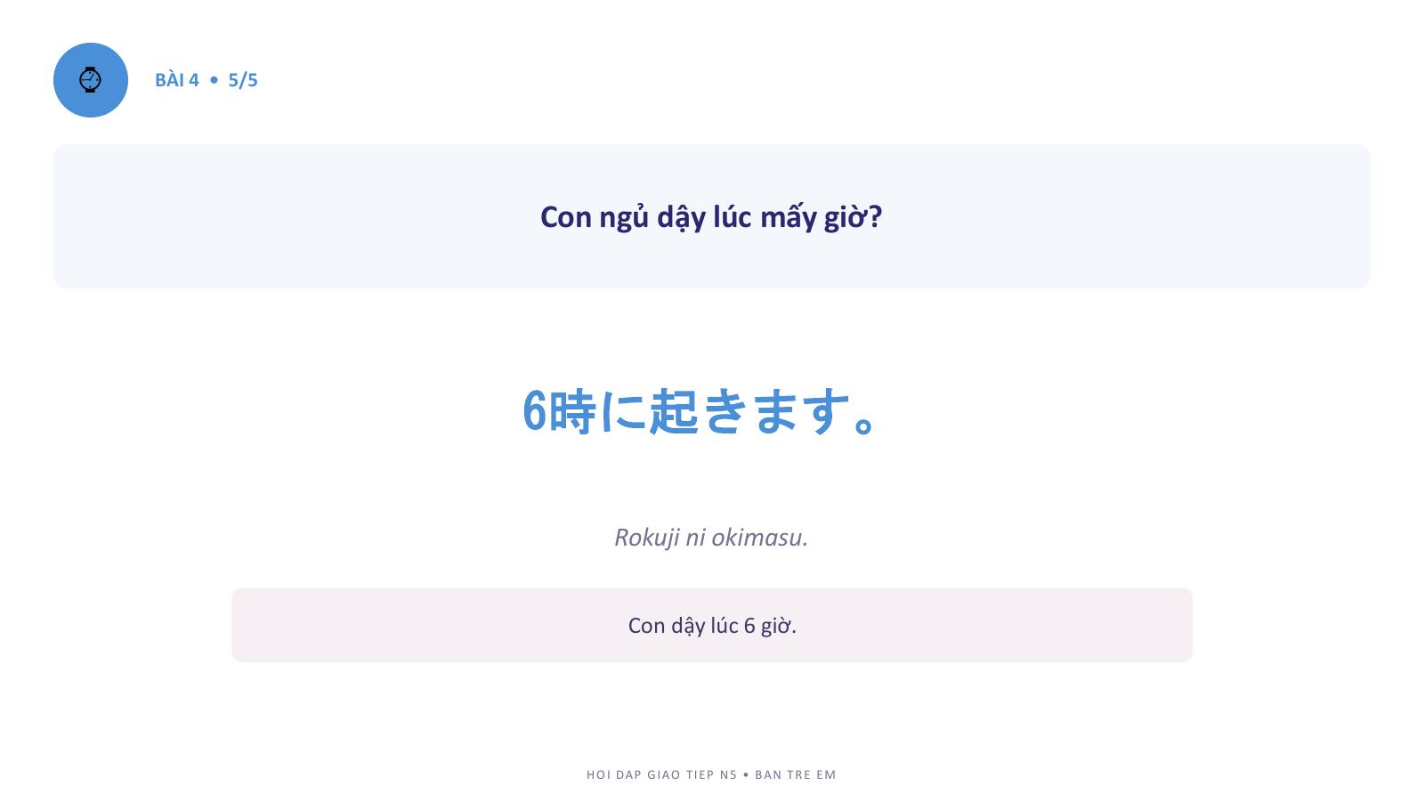 Ví dụ hội thoại Bài 4